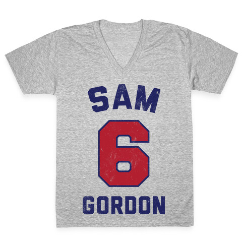 Sam Gordon (Vintage Shirt!) V-Neck Tee Shirt