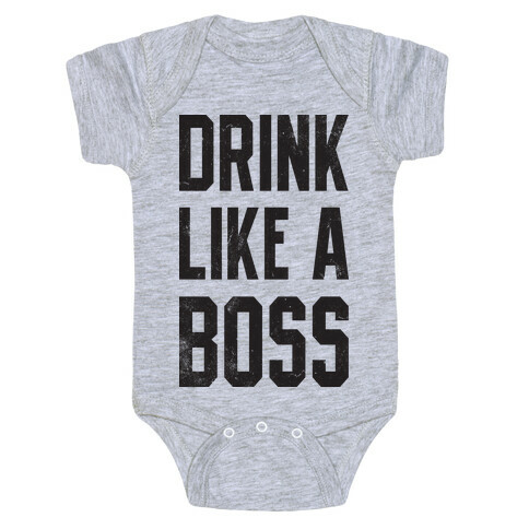 Drink Like A Boss (Vintage Tank) Baby One-Piece