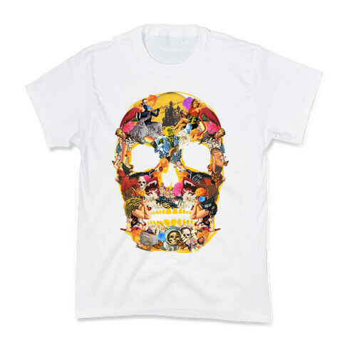 Vintage Skull (Long Sleeve) Kids T-Shirt