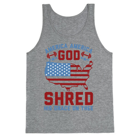 America America God Shred His Grace On Thee Tank Top