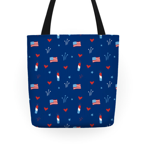 American Pride Pattern (Blue) Tote