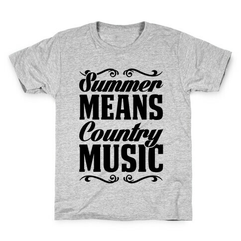 Summer Means Country Music Kids T-Shirt