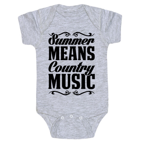 Summer Means Country Music Baby One-Piece