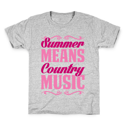 Summer Means Country Music Kids T-Shirt