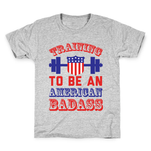 Training To Be An American Badass Kids T-Shirt
