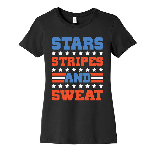 Stars Stripes and Sweat Womens T-Shirt