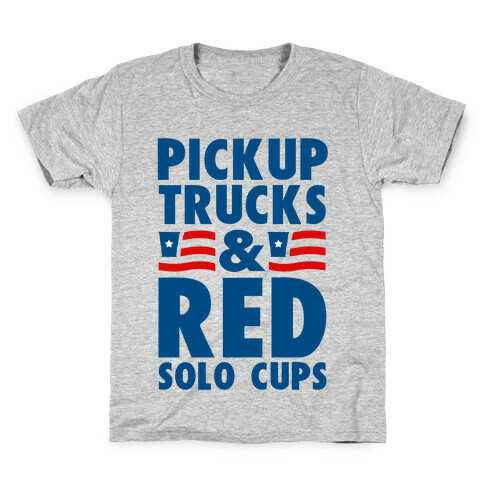 Pickup Trucks and Red Solo Cups Kids T-Shirt