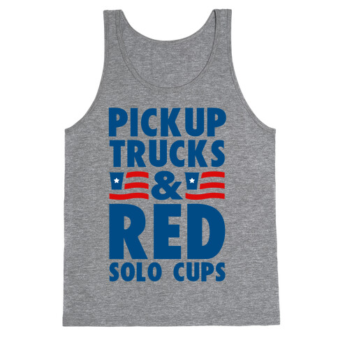 Pickup Trucks and Red Solo Cups Tank Top