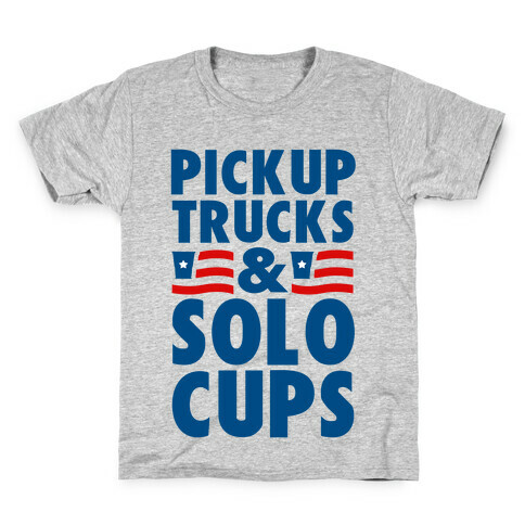 Pickup Trucks and Solo Cups Kids T-Shirt