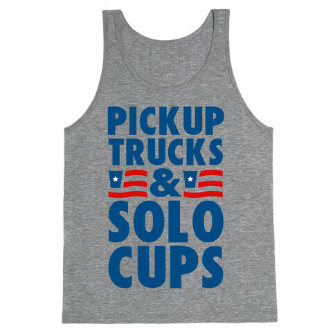 Pickup Trucks and Solo Cups Tank Top