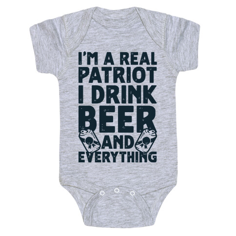 Real Patriot  Baby One-Piece