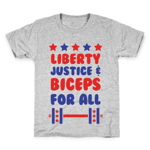 Liberty Justice & Biceps For All Kids T-Shirt