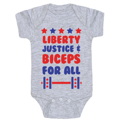 Liberty Justice & Biceps For All Baby One-Piece