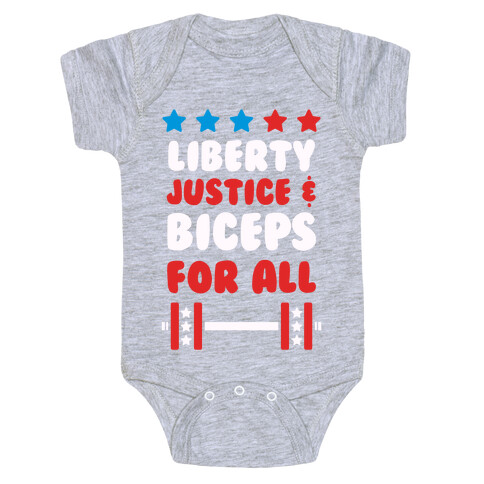 Liberty Justice & Biceps For All Baby One-Piece