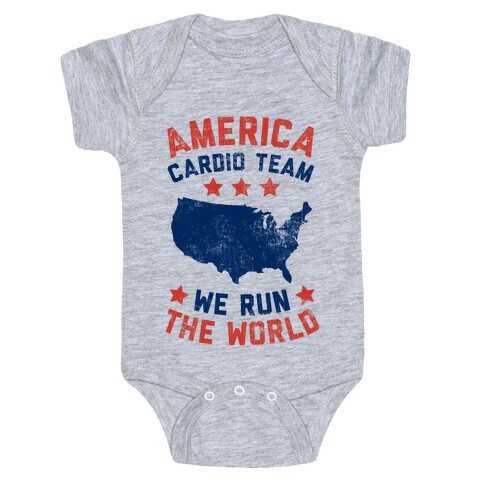 America Cardio Team (We Run The World) Baby One-Piece