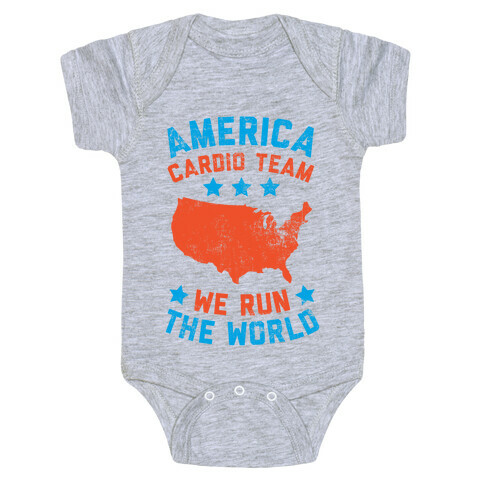 America Cardio Team (We Run The World) Baby One-Piece