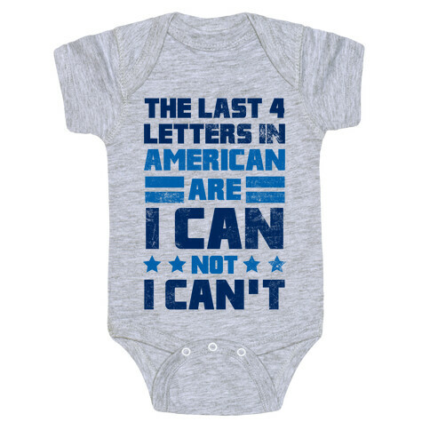 The Last 4 Letters In America Baby One-Piece