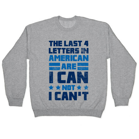 The Last 4 Letters In America Pullover