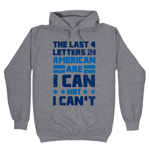 The Last 4 Letters In America Hooded Sweatshirt