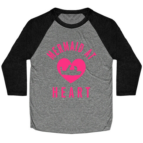 Mermaid At Heart (Ariel Edition Sweater) Baseball Tee