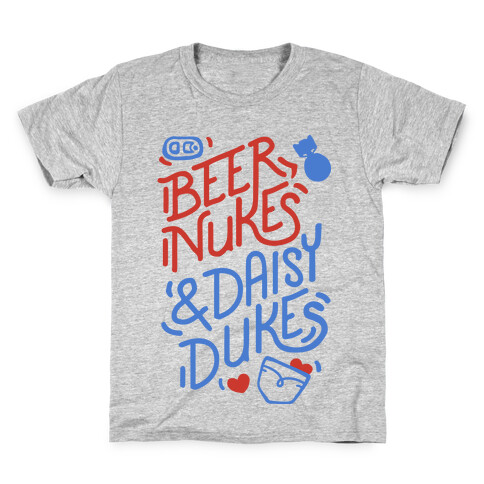 Beer Nukes And Daisy Dukes Kids T-Shirt