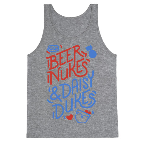 Beer Nukes And Daisy Dukes Tank Top