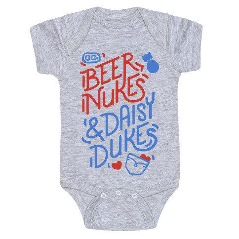 Beer Nukes And Daisy Dukes Baby One-Piece