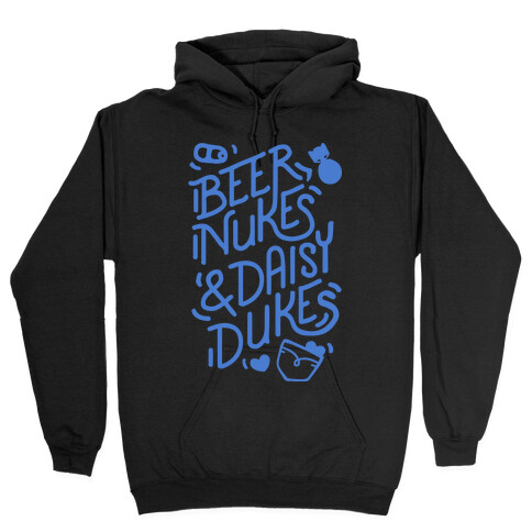 Beer Nukes And Daisy Dukes Hooded Sweatshirt