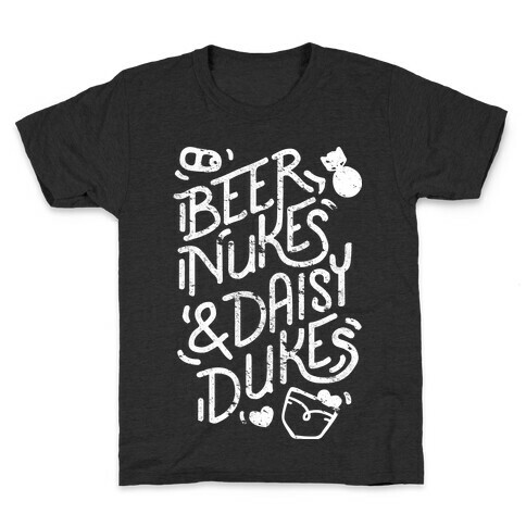 Beer Nukes And Daisy Dukes Kids T-Shirt