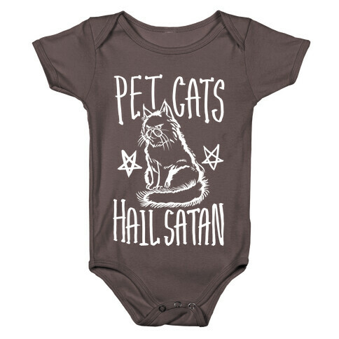 Pet Cats. Hail Satan Baby One-Piece