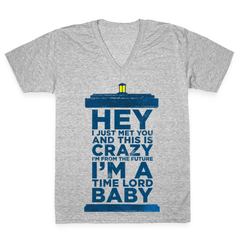 Dr Who (Call Me Maybe Tank) V-Neck Tee Shirt