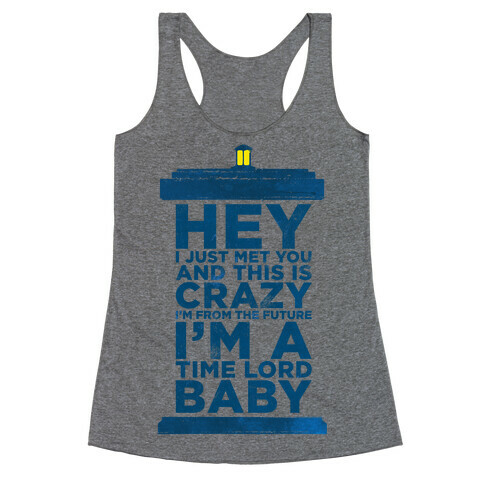 Dr Who (Call Me Maybe Tank) Racerback Tank Top