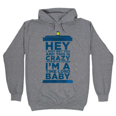 Dr Who (Call Me Maybe Tank) Hooded Sweatshirt