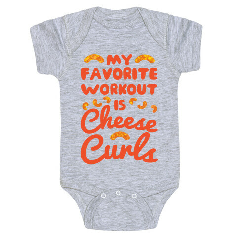 My Favorite Workout Is Cheese Curls Baby One-Piece