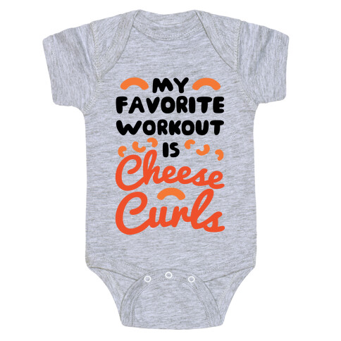 My Favorite Workout Is Cheese Curls Baby One-Piece