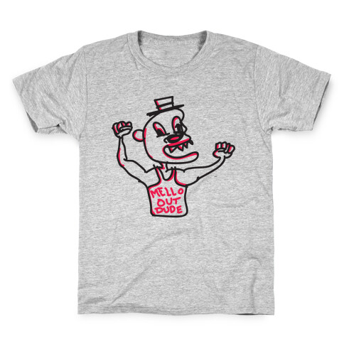Mellow Out Dude (Cartoon Tank) Kids T-Shirt