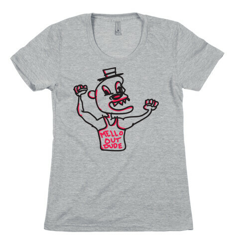Mellow Out Dude (Cartoon Tank) Womens T-Shirt