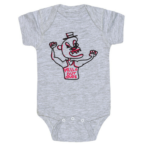 Mellow Out Dude (Cartoon Tank) Baby One-Piece