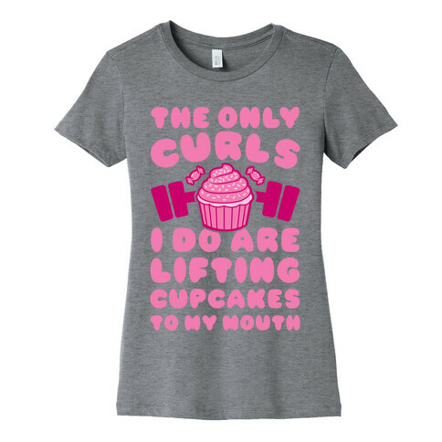 Cupcake Curls Womens T-Shirt