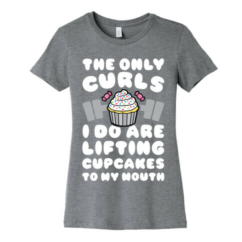 Cupcake Curls Womens T-Shirt
