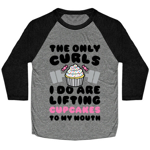 Cupcake Curls Baseball Tee