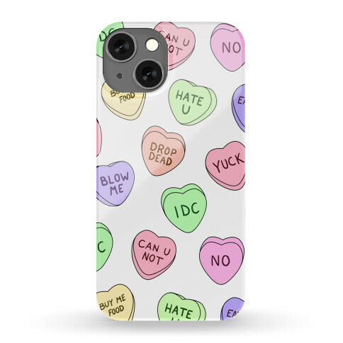 Conversation Hearts Phone Case