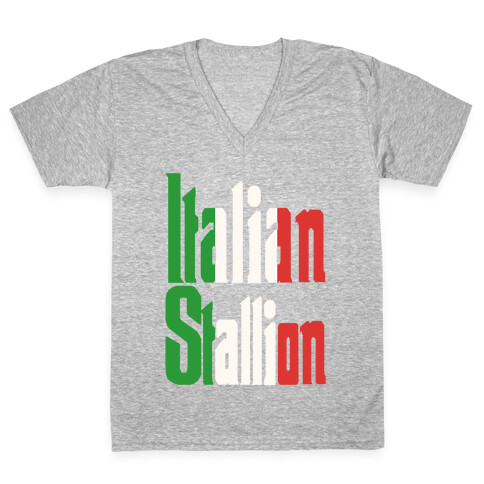 Italian Stallion V-Neck Tee Shirt