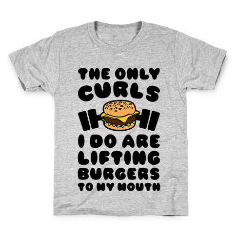 I Lift Burgers Kids T-Shirt