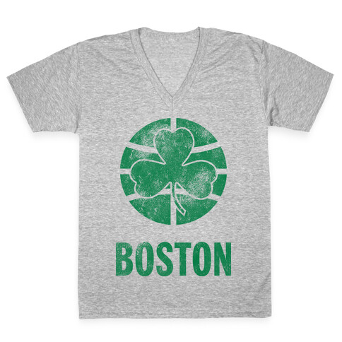 Boston (Vintage) V-Neck Tee Shirt