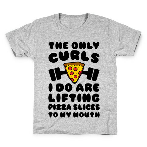 I Lift Pizza Kids T-Shirt