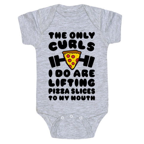 I Lift Pizza Baby One-Piece