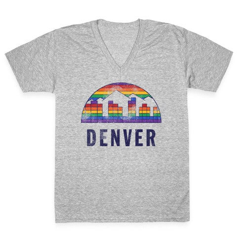 Denver (Vintage) V-Neck Tee Shirt