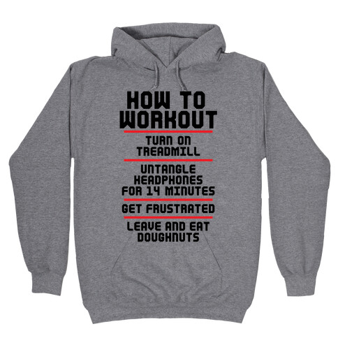 How To Workout Hooded Sweatshirt