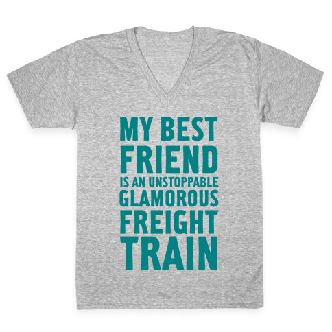 Glamorous Freight Train V-Neck Tee Shirt